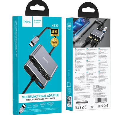 Переходник/Hoco HB30 HUB